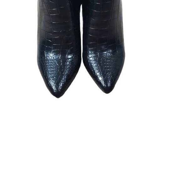 Crocodile print pointy toe ankle boot new! 6.5 - Picture 2 of 6